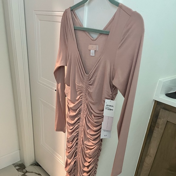 rachel parcell ruched dress Rachel Parcell Ruched Cup Midi Dress
